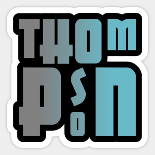 Thompson, name, typography Sticker